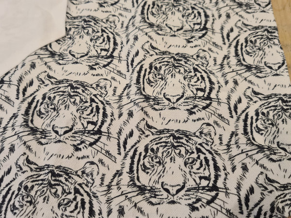 Kinderschortje 28 tijgers zwart / wit